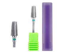 Mozulon 1pc Nail Drill Bit Rotate Burr Milling Nail Cutter Bits For Electric Manicure Pedicure Tools(Tungsten 19)
