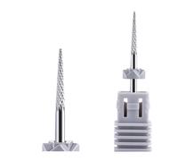 Mozulon 1pc Nail Drill Bit Rotate Burr Milling Nail Cutter Bits For Electric Manicure Pedicure Tools(Tungsten 45)