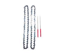 Mozulon 2pcs 8inch Mini Steel Chainsaw Chain, Electric Saw Chain with 2pcs Files