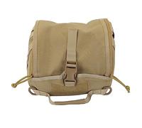 MOZUO Backpack Storage Bag Camping Helmet Bag Canvas Adjustable Helmet Storage Bag Hold for Hats Helmet Bicycle Helmet (Khaki)
