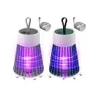 Mozz Guard Mosquito Zapper, 2 Pcs Mozzguard Bedbugs Heater, Outdoor Waterproof Mosquito Lamp, Buzzbug Mosquito Killer for Garden Outdoor Backyard Terrace Camping (Grey and Green)