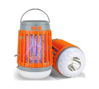 Mozz Guard Mosquito Zapper Electric Usb Charging Solar Panel Purple Light Tube