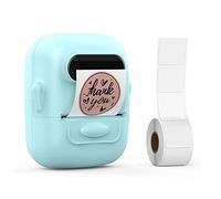 Mozzdsa Label Maker Machine with Tape Barcode Label Printer - Mini Portable Bluetooth Thermal Labeler, Green