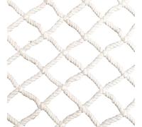 Mozzeilee Child Safety Net, Nylon Terrace Window Guard Protective Nets, Balcony Stairs Railing Playground Climbing Safety Netting for Kids Pets, Truck Cargo Mesh (White-3cm Mesh,2x5m)