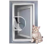 Mozzeilee Custom Size White Window Screen Mesh with Tape, Anti-Mosquito Insect Safety Protection Net, Cat Proof, Self-Adhesive, Semi-Transparent, Ventilation