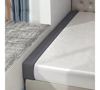 Mozzeilee Long Bed Gap Filler with Removable Cover, Mattress Extender Headboard Pillow for Single/Double/King Beds, Thick Support Bolster Armrest Pillow (200x10x20cm,Dark Gray)