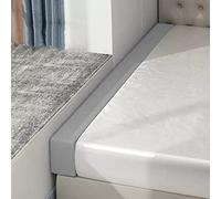 Mozzeilee Long Bed Gap Filler with Removable Cover, Mattress Extender Headboard Pillow for Single/Double/King Beds, Thick Support Bolster Armrest Pillow (180x5x5cm,Light Gray)