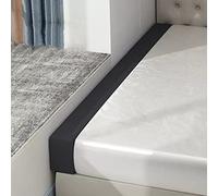 Mozzeilee Long Bed Gap Filler with Removable Cover, Mattress Extender Headboard Pillow for Single/Double/King Beds, Thick Support Bolster Armrest Pillow (120x10x10cm,Black)