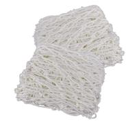Mozzeilee Nylon Protective Net, Balcony Stairs Railing Bed Guard Netting for Kids Pet Toy, Garden Plant/Truck Cargo Rope Nets, Playground Climbing Wall Decorative Mesh (White-10cm Mesh,8x9m)