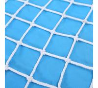 Mozzeilee Stairway Safety Net, Child Balcony Banister Stairs Safety Guard Netting, Outdoor Playground Fence Railing Protective Mesh, Truck Trailer Cargo Reinforced Nets (White-5cm Mesh,2x6m)