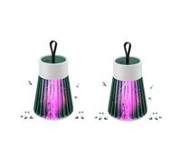 Mozzguard, 360° Zapper, Outdoor Waterproof Mosquito Lamp, 2 in 1 Killer with Ultraviolet Lamp and Lighting Lamp, USB Charging, for Room 30㎡-40㎡, Home, Camping, Picnic (Green*2)