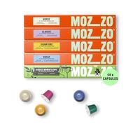 Mozzo Coffee Pods - Light to Medium Roast - Original Compatible Capsules - Barista Quality - Pack of 50 (5 x 10) (1 count (Pack of 50), Trial Pack)