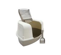 Rosewood Ariel Corner Cat Toilet, Litter Tray, Mocha, Extra Large