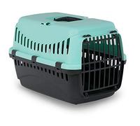 MP Bergamo Gipsy 50 Plastic Transport Basket for Cats 7 kg Turquoise Blue