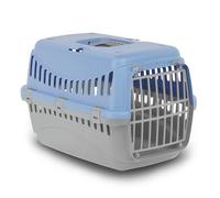 MP Bergamo - Transport Basket Gipsy 50 Plastic Door for Cats, 5 kg, Colour: Blue