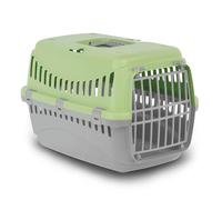 MP Bergamo - Transport Basket Gipsy 50 Plastic Door for Cats, 5 kg, Green