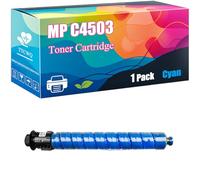 MP C4503 Toner Cartridge Compatible for Ricoh Aficio MPC4503SP MPC5503SP MPC6003SP; MP C4504ASP MP C4504SP MP C5504ASP MP C5504SP MP C6004SP Printers, with Chip, High Yield 25000 Pages (Cyan)