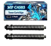 MP C4503 Toner Cartridge Compatible for Ricoh Aficio MPC4503SP MPC5503SP MPC6003SP; MP C4504ASP MP C4504SP MP C5504ASP MP C5504SP MP Printers (2 Pack Black)