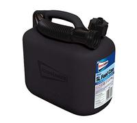 MP Essential Durable Plastic Jerry Fuel Oil Water Petrol Diesel Can Container & Funnel (Black - DIESEL)