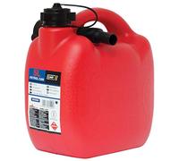 MP Essential Durable Plastic Jerry Fuel Oil Water Petrol Diesel Can Container & Funnel (Red - PETROL)
