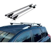 MP Essentials 135cm Lockable Aluminium Roof Rack Rail Bars to fit Volkswagen Tiguan II 2016> (+ FREE MP AIR FRESHENER)