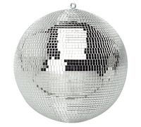 MP Essentials Branded Lightweight Dance Disco Party DJ Mirror Ball (100mm 4", Silver)