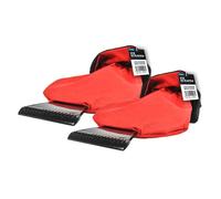 MP Essentials His and Hers TWIN PACK Durable Windscreen Ice Scraper with a Cozy and Waterproof Fleece Glove for Extra Warmth and Protection in Winter (Pair)