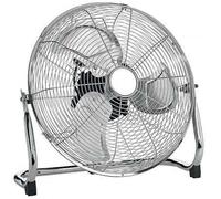 MP Essentials Large 18" (45cm) High Velocity Air Circulator Sturdy Workshop Floor Fan - (Chrome)