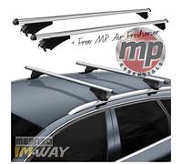 MP Essentials Lockable Aluminum Roof Rack Flush Rail Bars to fit Mercedes E Class Estate (S213) 2016> (+ Free MP Air Freshener)