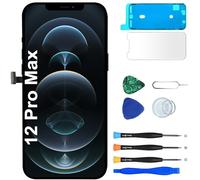 MP+ LCD for iPhone 12 Pro Max Screen Replacement with Repair Tools,LCD Retina Display Touch Screen Digitizer Frame Assembly with Waterproof Tape