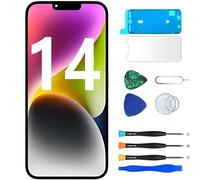 MP+ LCD for iPhone 14 Screen Replacement, [Face ID] [3D Touch] Retina Display Digitizer Screen Assembly with Repair Tools Kit and Waterproof Adhesive