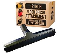 MP Maresh Products Genuine Deluxe Brush Attachment - Horse Hair Brush, Wet Dry Vacuum Cleaner, Central Vacuum System Parts & Accessories, Dust Floor, 32mm Standard Size - Black (12 Inch)