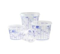 MP Mipa Paints - Premium 750Ml Clear Disposable Mixing Cups For Paints And Crafts