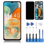 MP+ Screen Replacement For Samsung Galaxy A14 4G SM-A145R with Frame,LCD Display Touch Screen Assembly With Repair Part Tools Screen Repair Kit