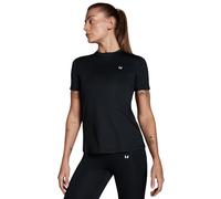 MP Women’s Training Short Sleeve T-Shirt - Black | Sweat-Wicking Workout Tee with Side Splits | Regular Fit Gym & Training Top - S