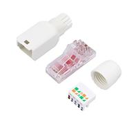 LogiLink Field assembly Cat.6A RJ45 plug, unshielded, one-piece type