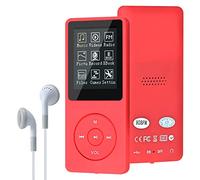 MP3/MP4 Digital Music Player,Lychee Upgrade 8GB Portable HiFi Lossless Sound Music Player with Music/Video/Voice Record/FM Radio/E-Book Reader, Supports up to 64GB (Red)