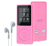 MP3/MP4 Digital Music Player,Lychee Upgrade 8GB Portable HiFi Lossless Sound Music Player with Music/Video/Voice Record/FM Radio/E-Book Reader, Supports up to 64GB (Pink)
