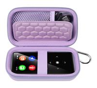 MP3 & MP4 Player Case for AiMoonsa/for ZOOAOXO/for MAJORITY/for MYMAHDI/for Phinistec/Music Players Bluetooth. MP3 Player for Kids Holder Box Fit for Earbuds, USB Cable and More (Purple)