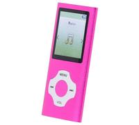 MP3 Mp4 Player for Kids, Noise Reduction MP3 Player Portable HiFi Music Player with 1.8in HD Screen, Voice Recorder, Earphone, Built in Speaker, Photo Viewer, E Book (Rosa)