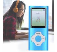 MP3 MP4 Player with Bluetooth 5, 1.8in LCD Screen Music Player, with Voice Record EBook Reader Photo Viewer,Supports Expanded Up to 128GB, MP3 Player for Kids (Blue)