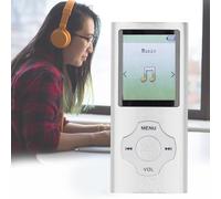 MP3 MP4 Player with Bluetooth 5, 1.8in LCD Screen Music Player, with Voice Record EBook Reader Photo Viewer,Supports Expanded Up to 128GB, MP3 Player for Kids (Silver)