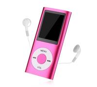 MP3 Player, 1.8in Display Portable Music Player, Support up to 64GB Memory Card, MP3/WMA/FLAC/APE/AAC/OGG/ACELP, for Students Running Walking, Earphones Included,