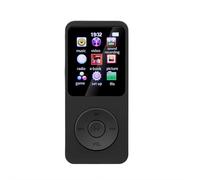 MP3 Player - Compact 1.8" Bluetooth 5.0 Portable Music Player with 7-Hour Playback, Supports APE/FLAC/MP3, FM Radio, Voice Recording & eBooks (Black)