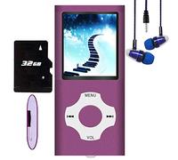 MP3 Player / MP4 Player, Hotechs MP3 Music Player with 32GB Memory SD Card Slim Classic Digital LCD 1.82'' Screen Mini USB Port with FM Radio, Voice Record