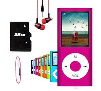 MP3 Player / MP4 Player, Hotechs MP3 Music Player with 32GB Memory SD Card Slim Classic Digital LCD 1.82'' Screen MINI USB Port with FM Radio, Voice Record