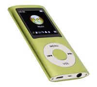 MP3 Player/MP4 Player, MP4 Music Player Supports up to 64GB TF Card, Digital 1.8 Inch LCD Screen, Portable HiFi Lossless Sound Music Player with Speaker(Green)