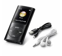 MP3 Player, Multifunctional Lossless Sound, 1.8 Inch LCD Screen, Portable Music Player with Voice Recorder, HiFi Sound, for Kids Hiking Travelling Sports, Black