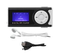 MP3 Player, Portable 8GB Sports Mini Screen MP3 Player, BackClip LCD Music Media Player for Sports, Illuminate Dark Environment