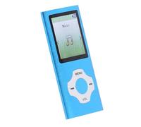 MP3 Player, Portable Digital Music MP3 MP4 Player Built-in Speaker, 1.8 Inch Screen, Voice Recorder, Supports Expanded Up to 128GB (Blue)